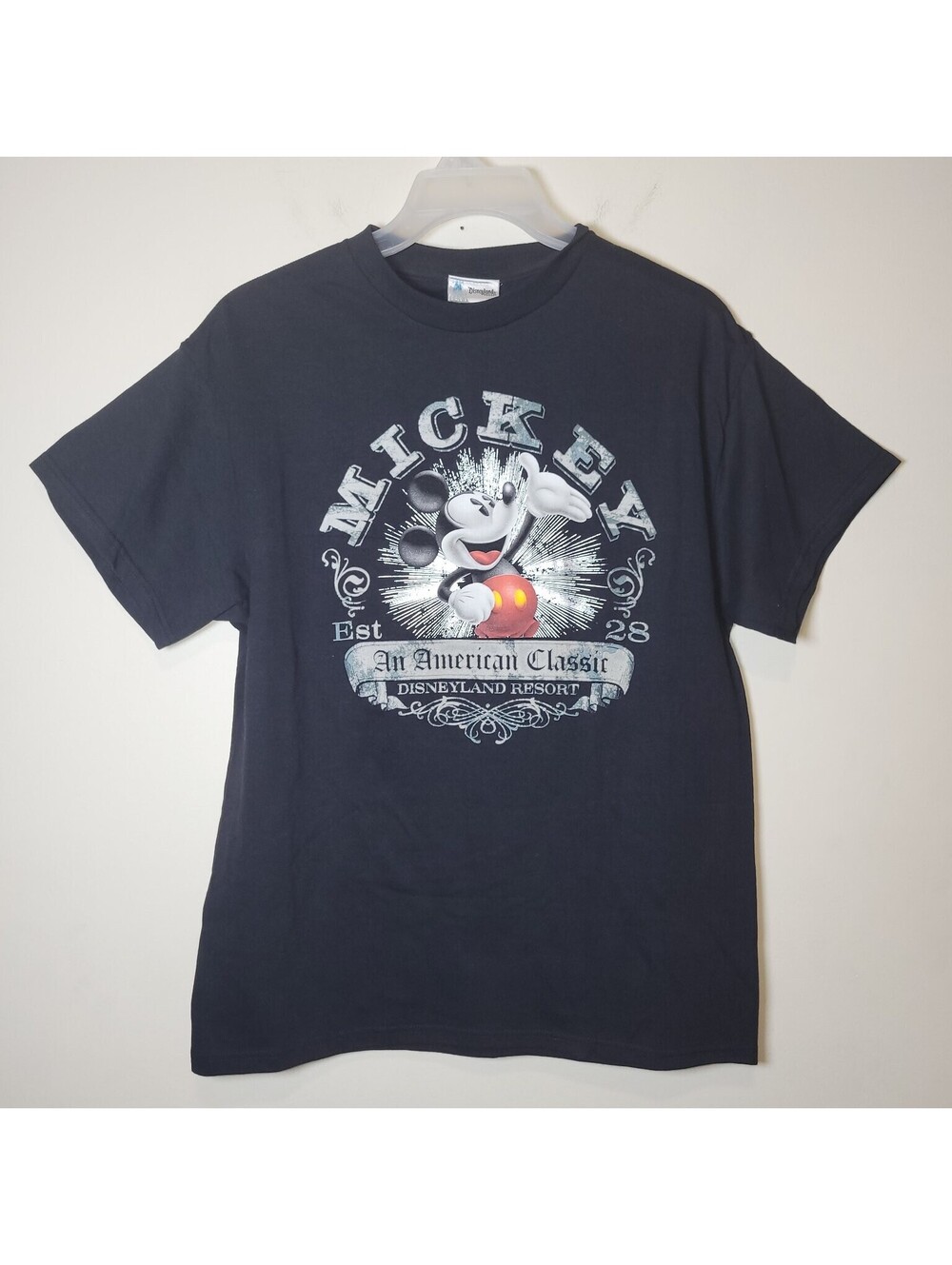 VTG Disney Disneyland Resort Mickey Mouse Est 1928 An American Classic Shirt L